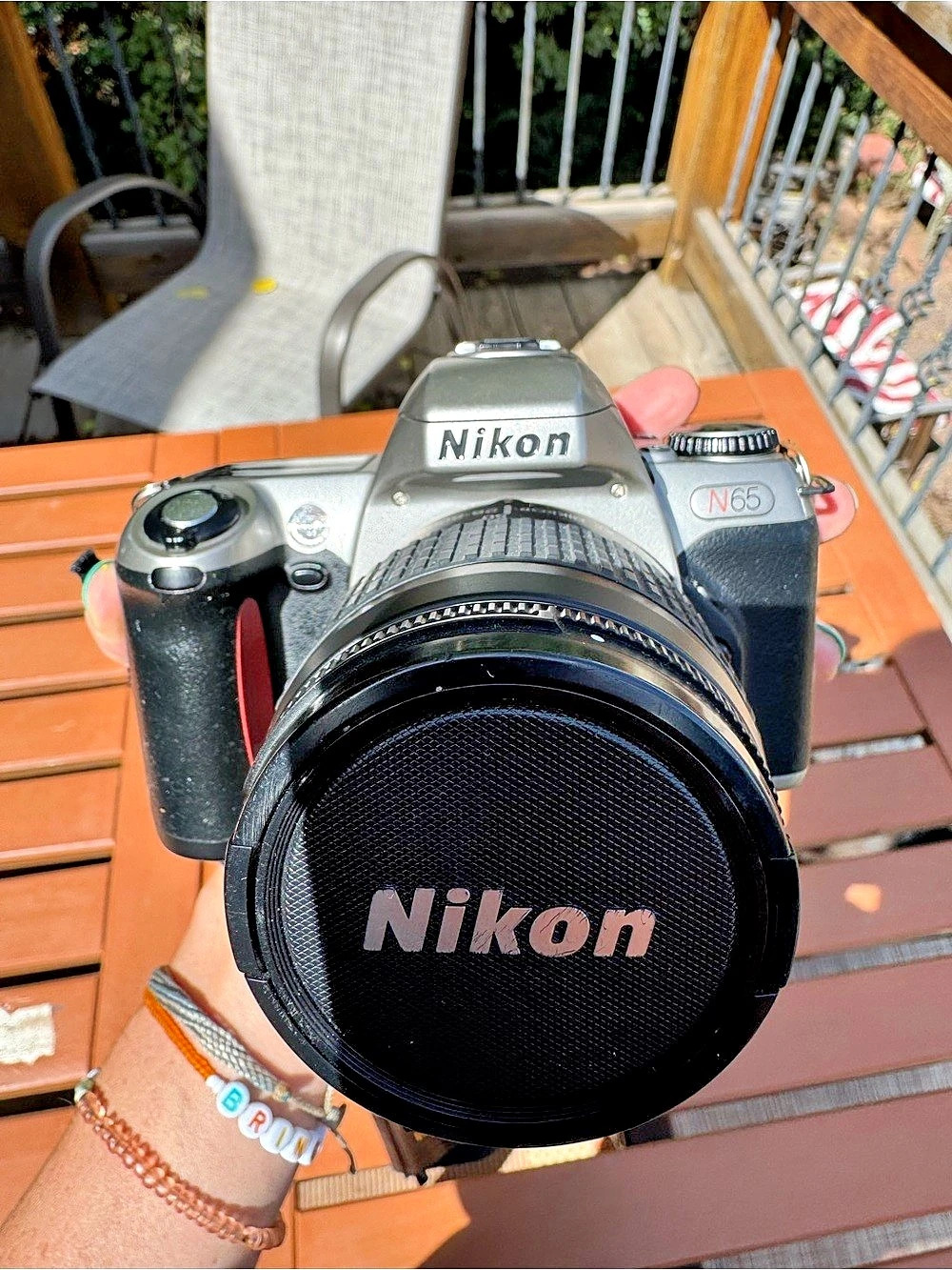 Nikon N65 35mm SLR Film Camera 35mm Film Camera with Lens, Black & Silver